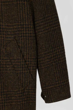 Parka en laine marron