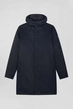 Parka et doudoune 2-en-1 en nylon bleu marine