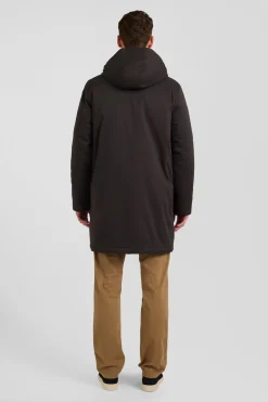 Parka et doudoune 2-en-1 en nylon marron