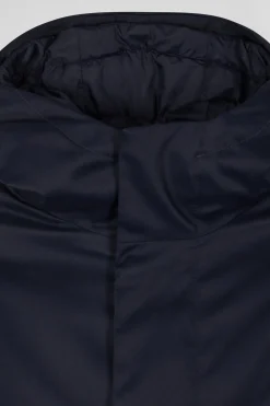 Parka et doudoune 2-en-1 en nylon bleu marine