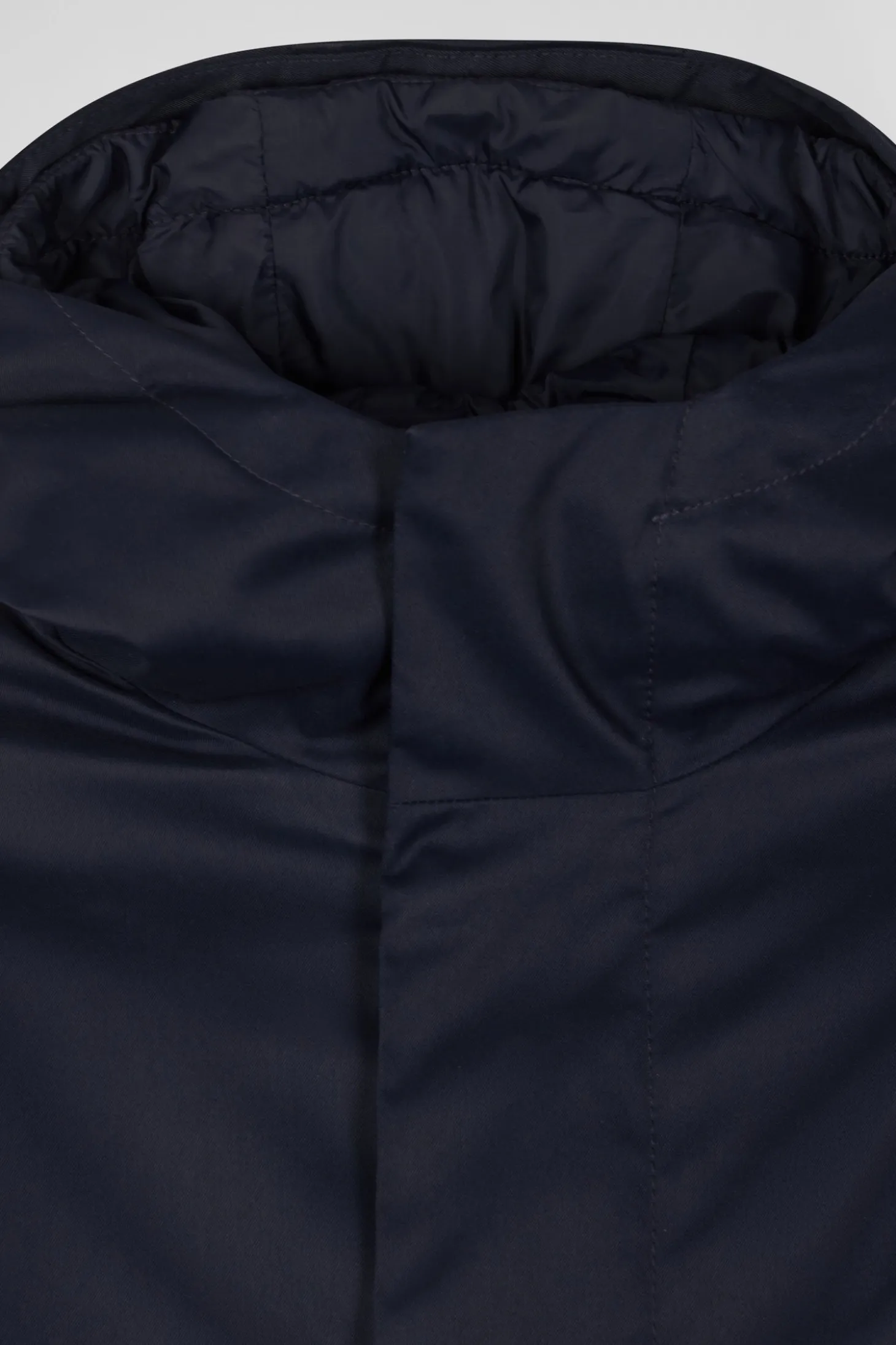 Parka et doudoune 2-en-1 en nylon bleu marine