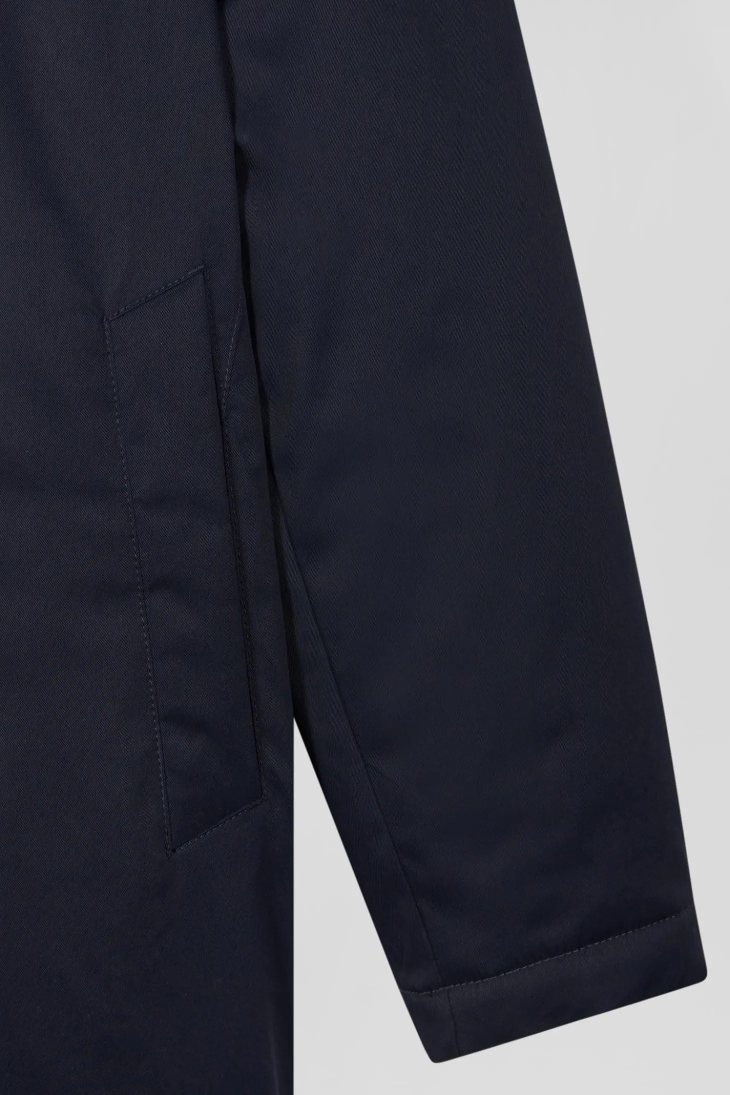 Parka et doudoune 2-en-1 en nylon bleu marine