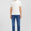 Polo blanc en coton pima stretch
