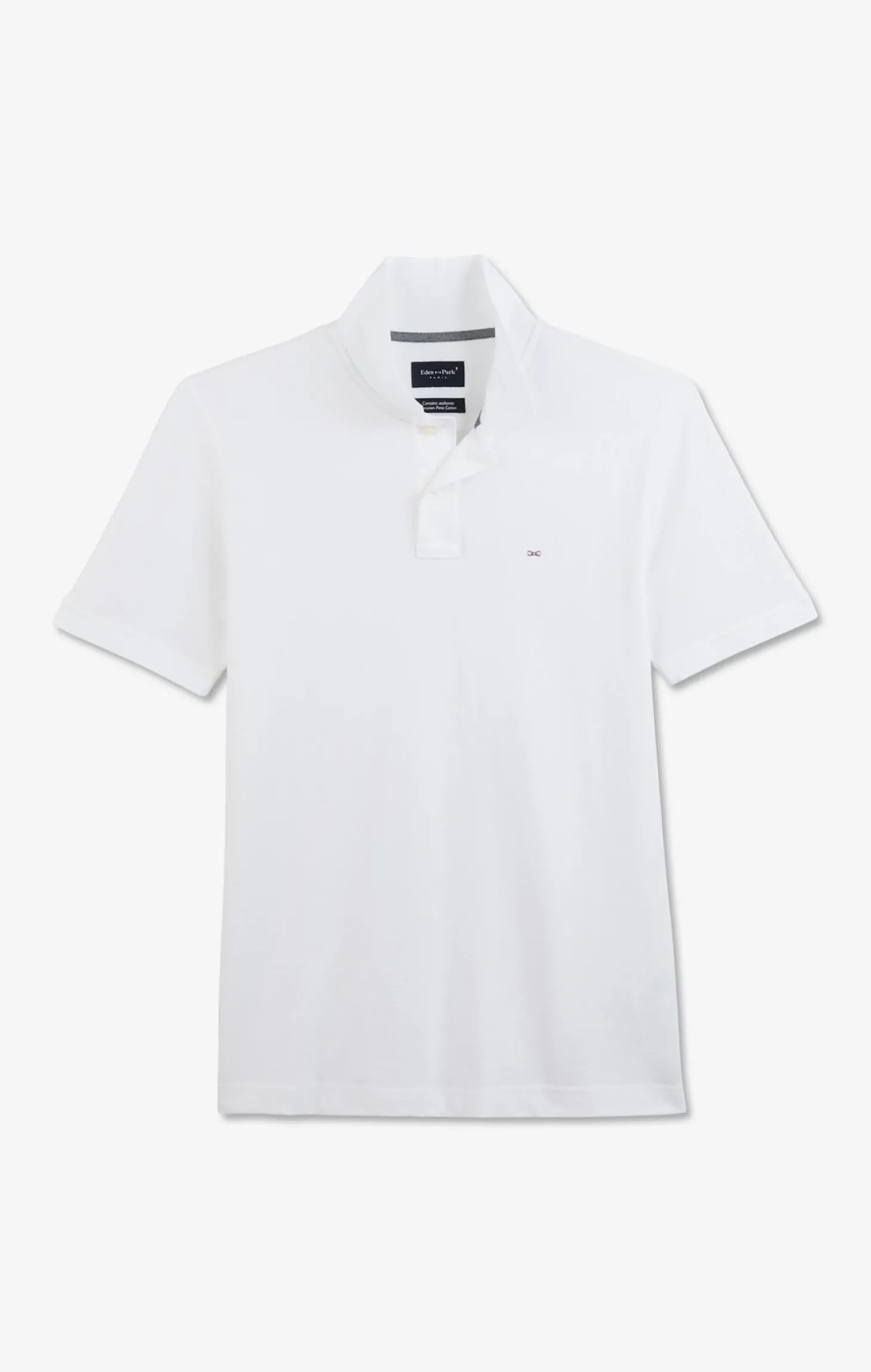 Polo blanc en coton pima stretch