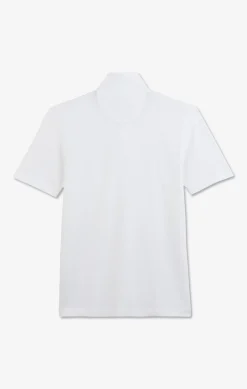 Polo blanc en coton pima stretch