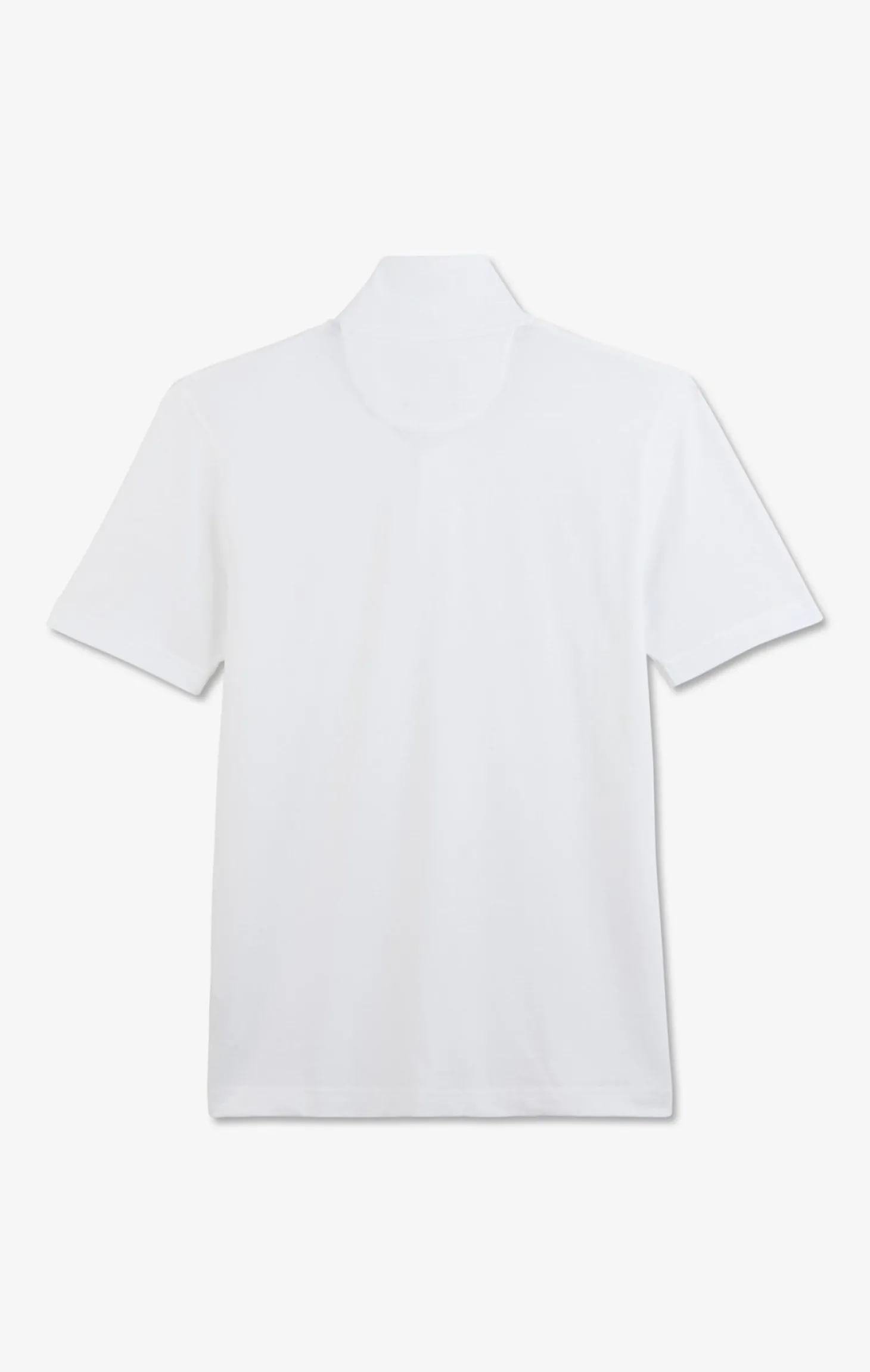 Polo blanc en coton pima stretch