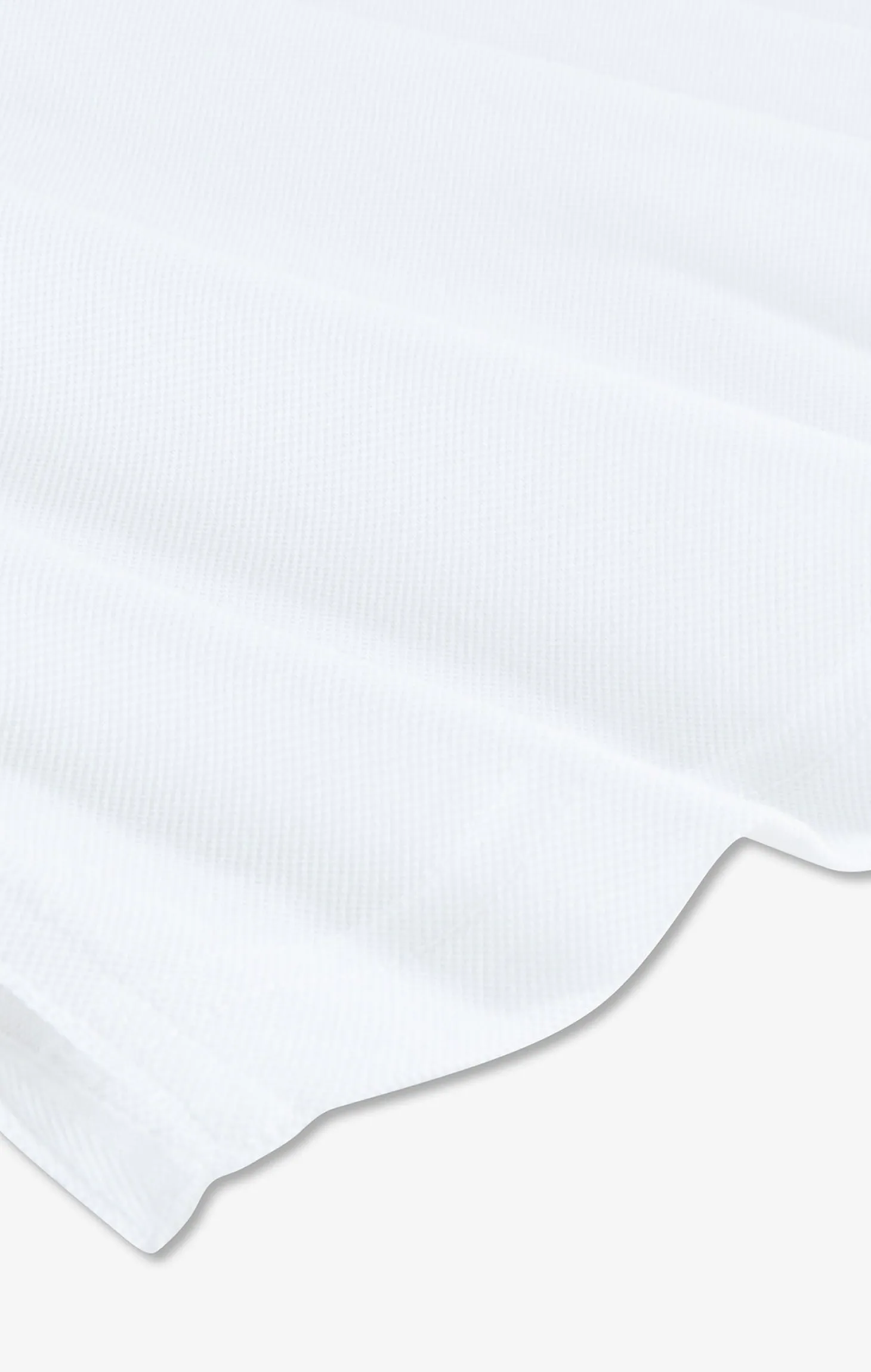 Polo blanc en coton pima avec détails contrastés