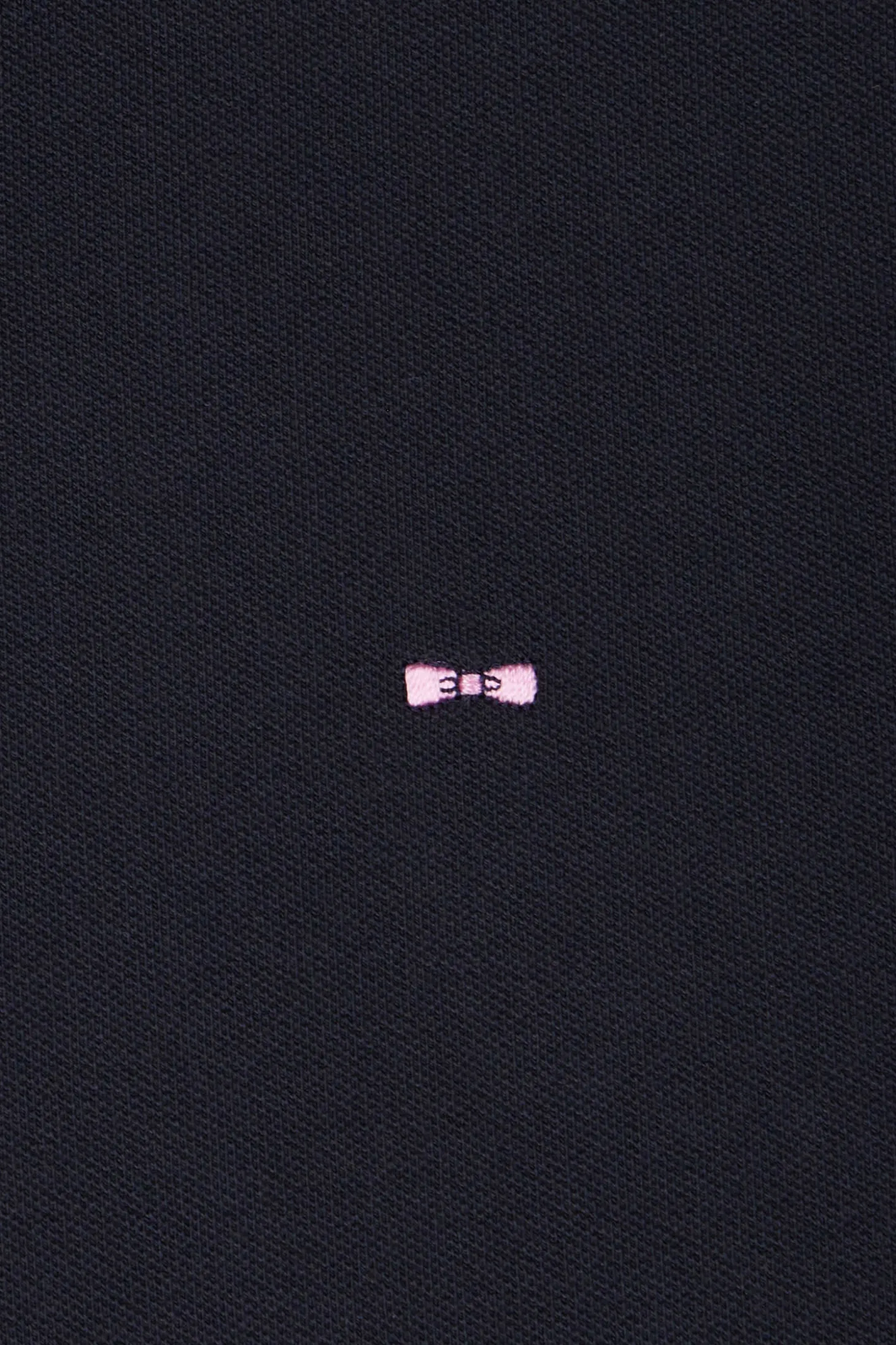 Polo manches courtes en piqué coton bleu marine coupe Slim