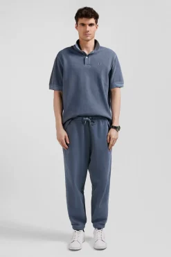 Polo manches courtes unisexe en piqué coton gris surteint coupe Oversized