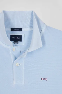 Polo manches courtes unisexe en piqué coton ciel surteint coupe Oversized