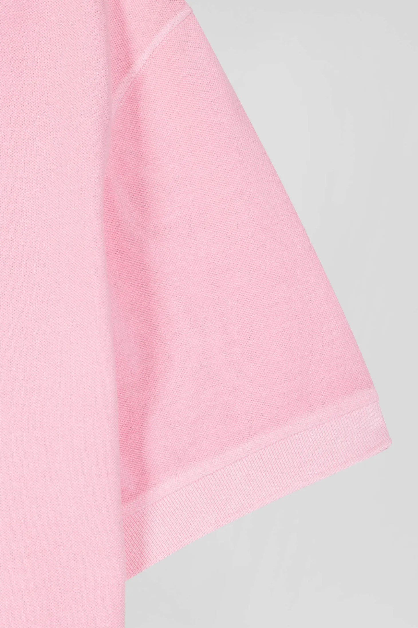 Polo manches courtes unisexe en piqué coton rose surteint coupe Oversized