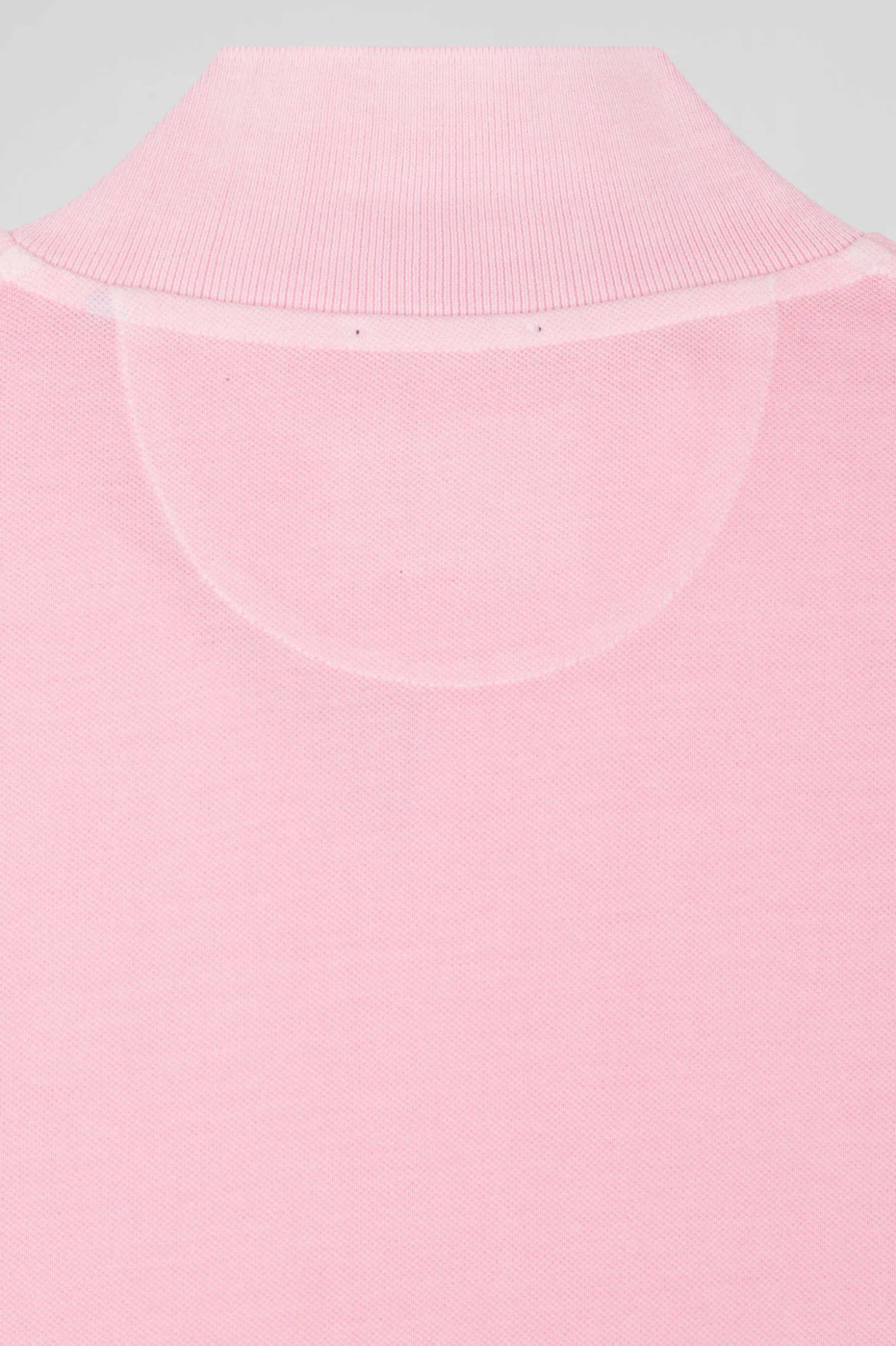 Polo manches courtes unisexe en piqué coton rose surteint coupe Oversized