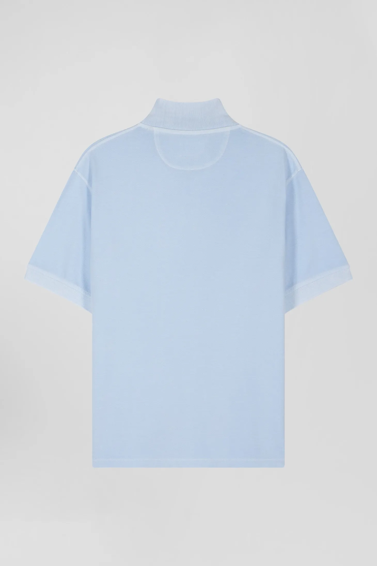 Polo manches courtes unisexe en piqué coton ciel surteint coupe Oversized