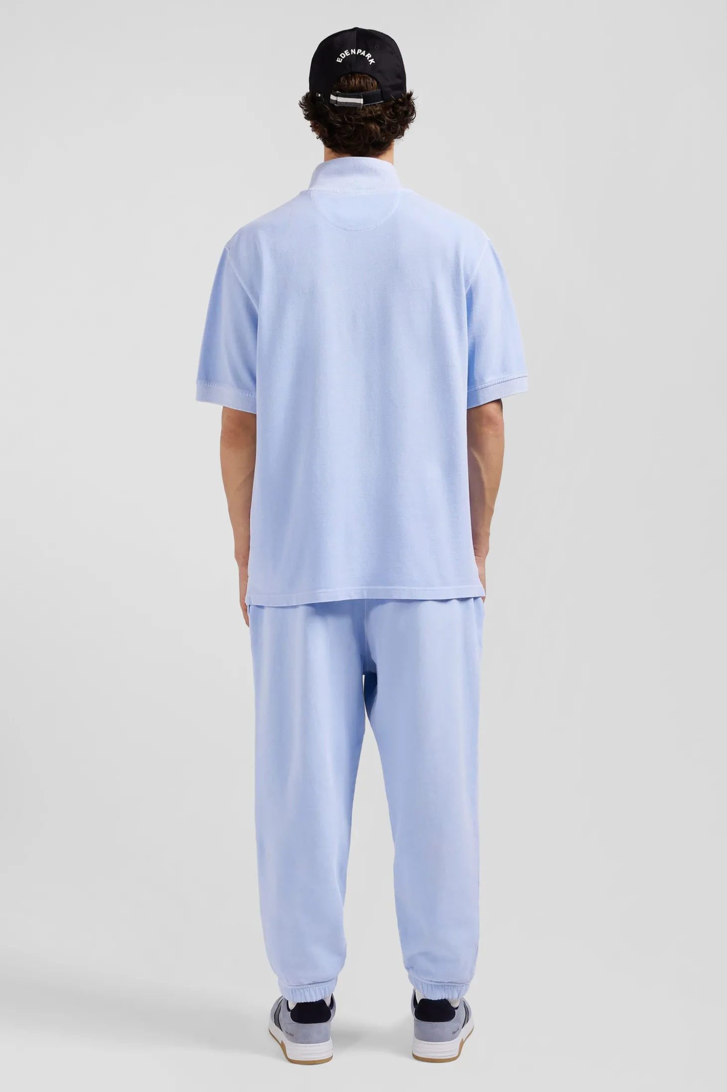 Polo manches courtes unisexe en piqué coton ciel surteint coupe Oversized