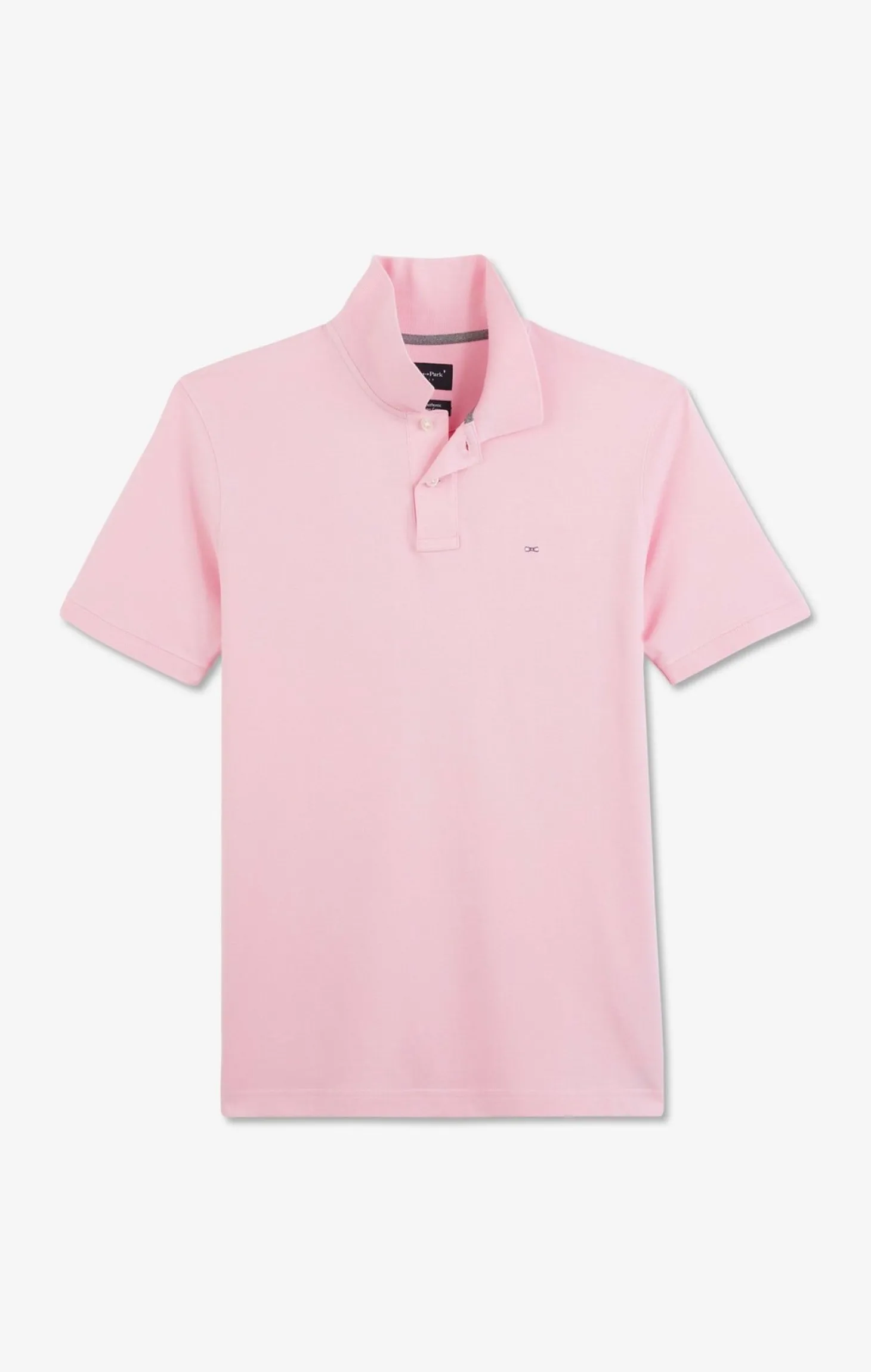 Polo rose en coton pima stretch