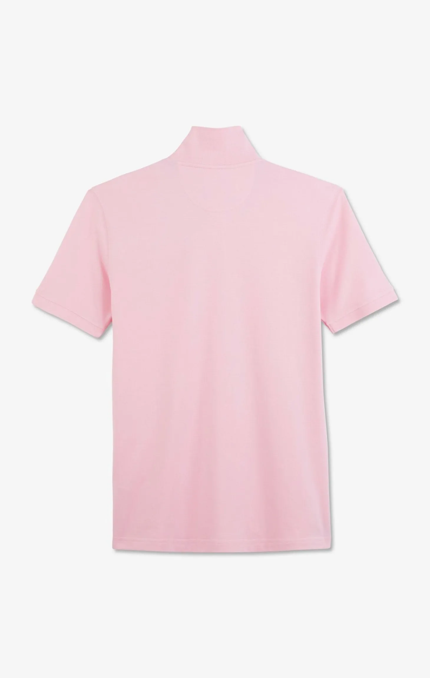 Polo rose en coton pima stretch