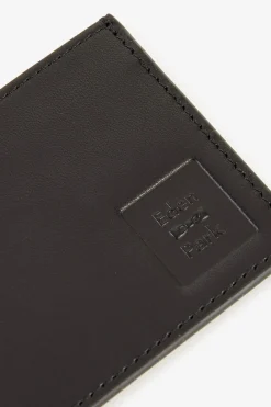 Porte-carte en cuir noir