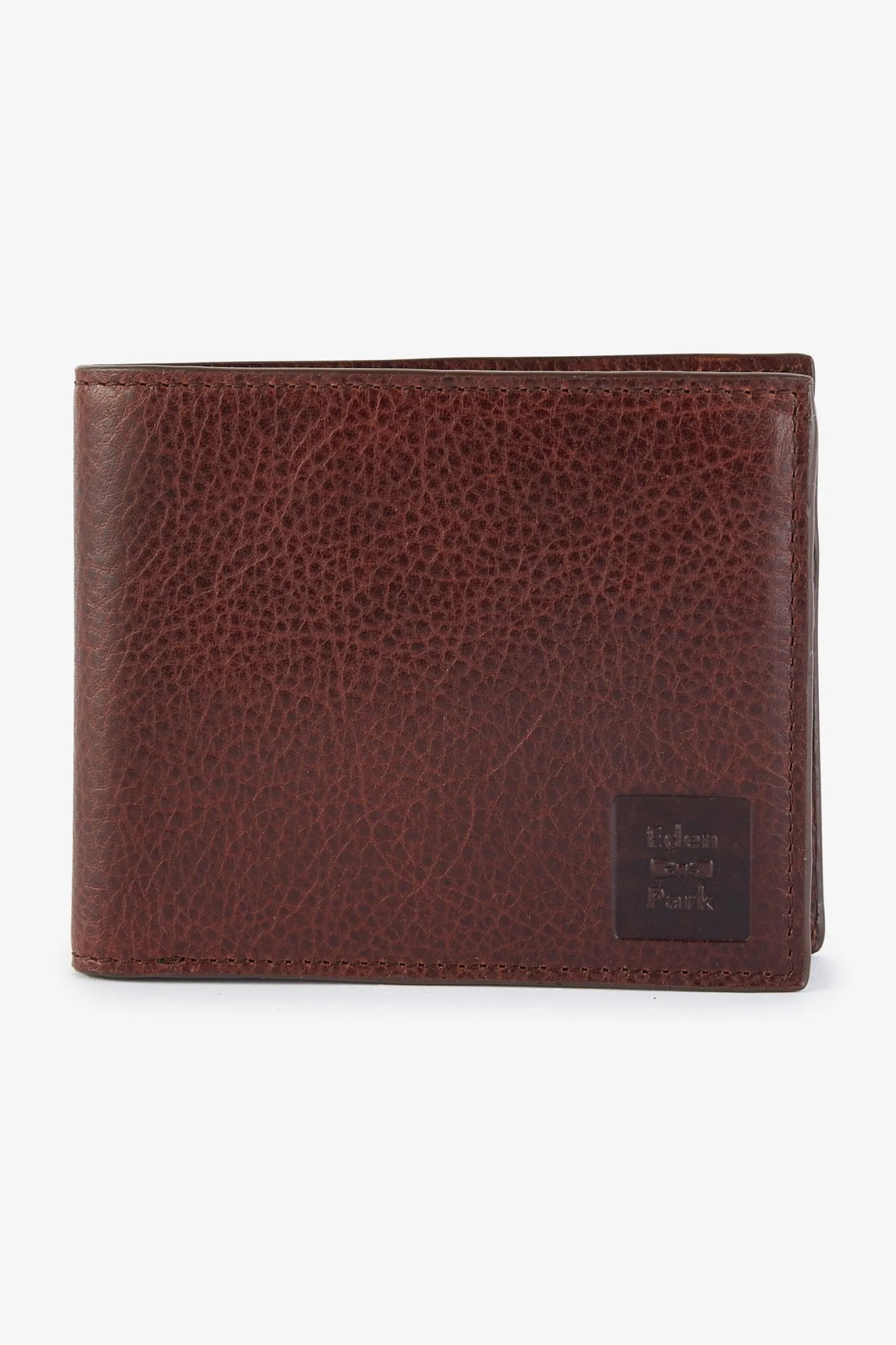 Portefeuille en cuir marron foncé
