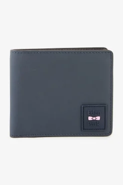 Portefeuille format italien gomme bleu foncé