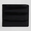 Portefeuille format italien en cuir véritable noir