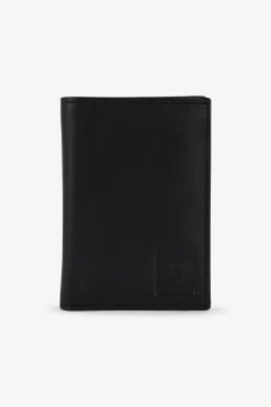 Portefeuille noir en cuir