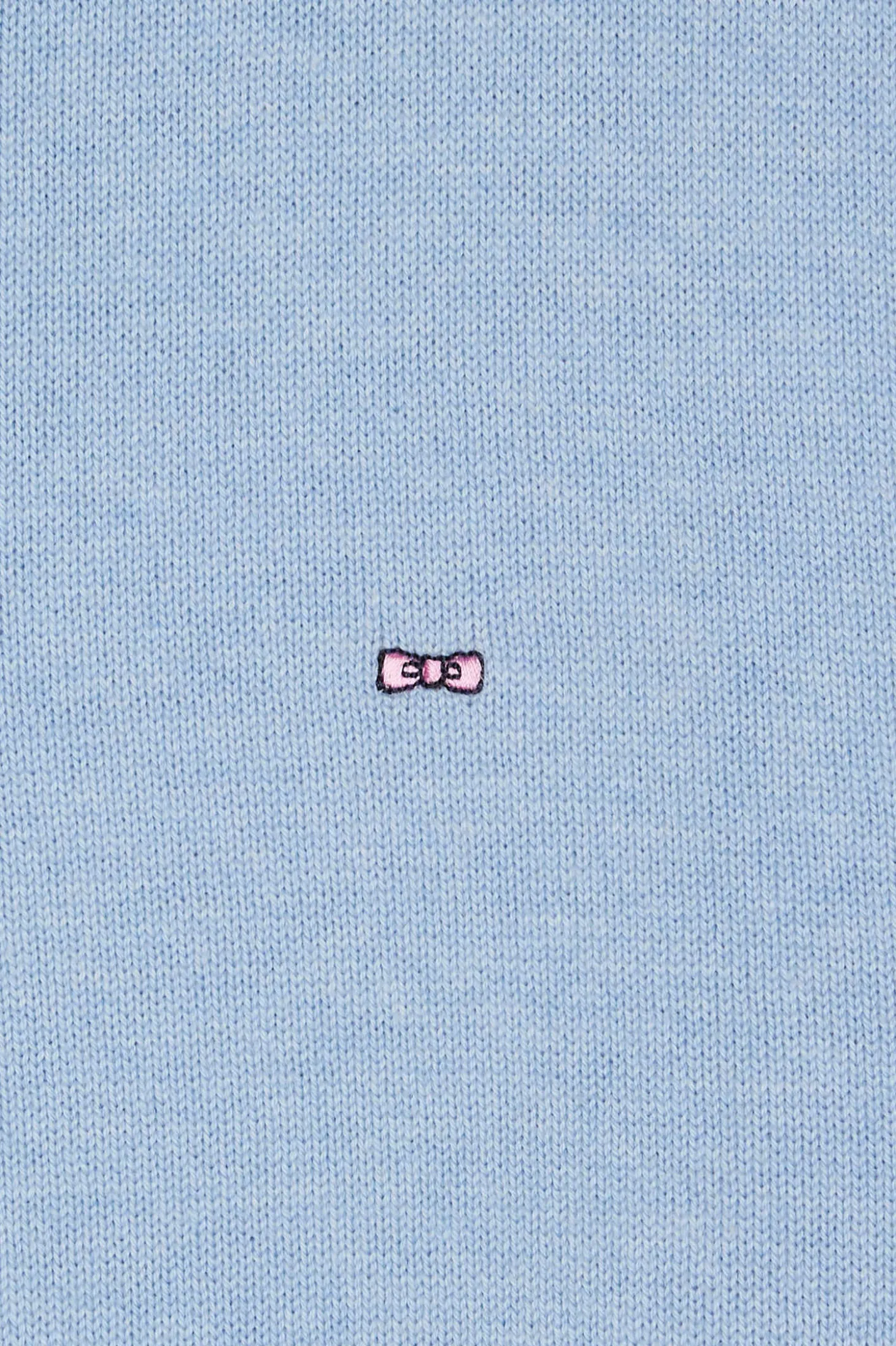Pull col camionneur zippé en laine et coton ciel coupe Regular
