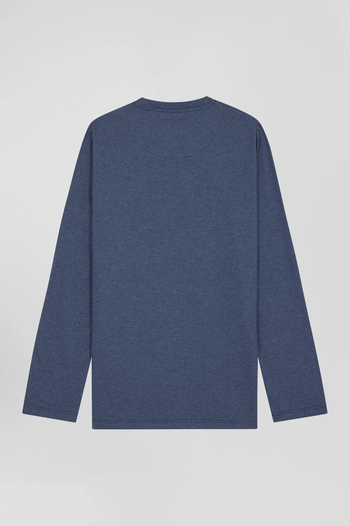 Pyjama long en coton bleu foncé pantalon à micromotifs nœuds papillon