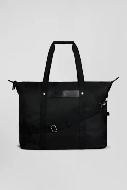 Sac de voyage noir jacquard Eden Park