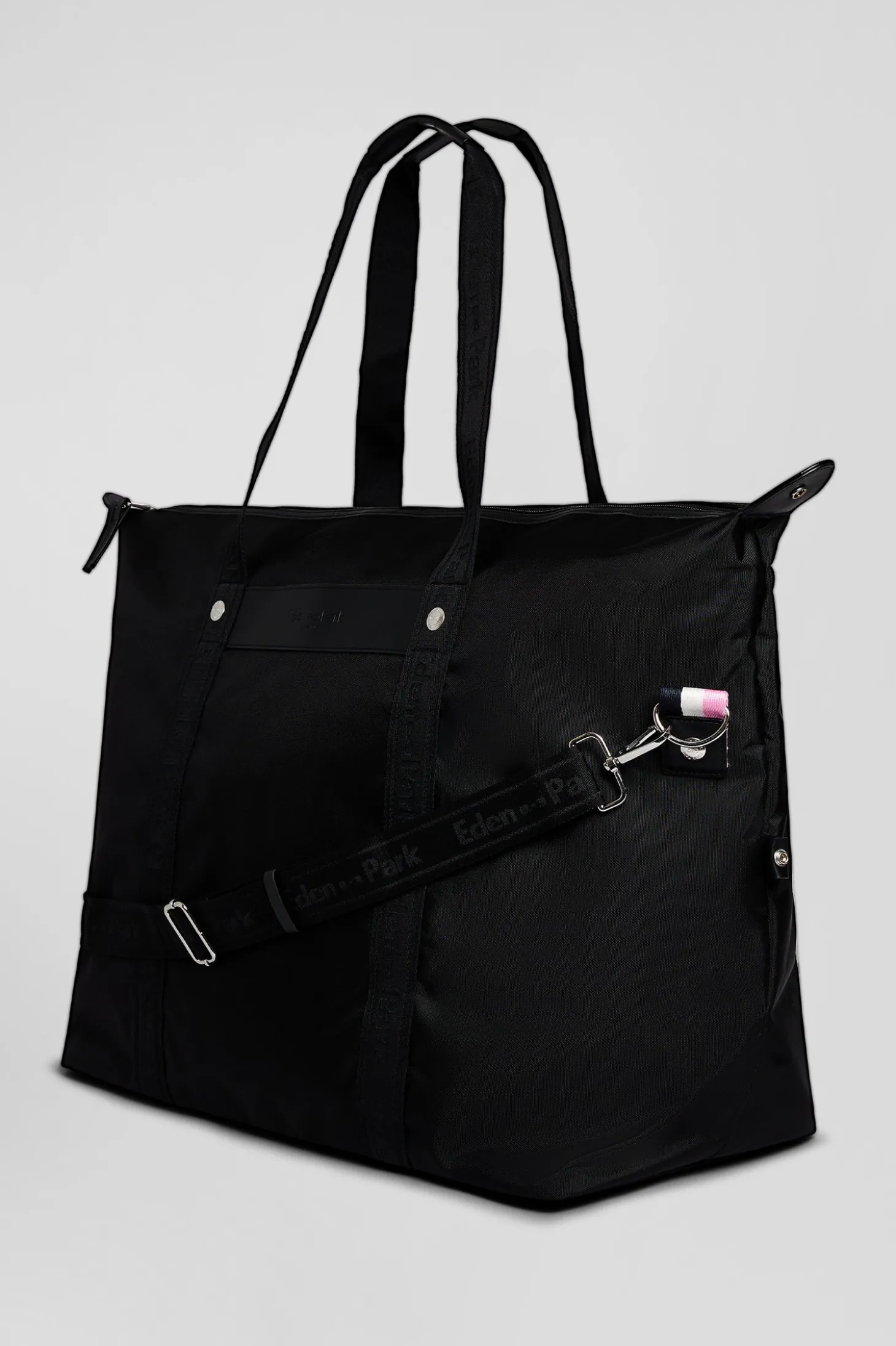 Sac de voyage noir jacquard Eden Park