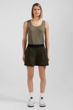 Short de sport kaki