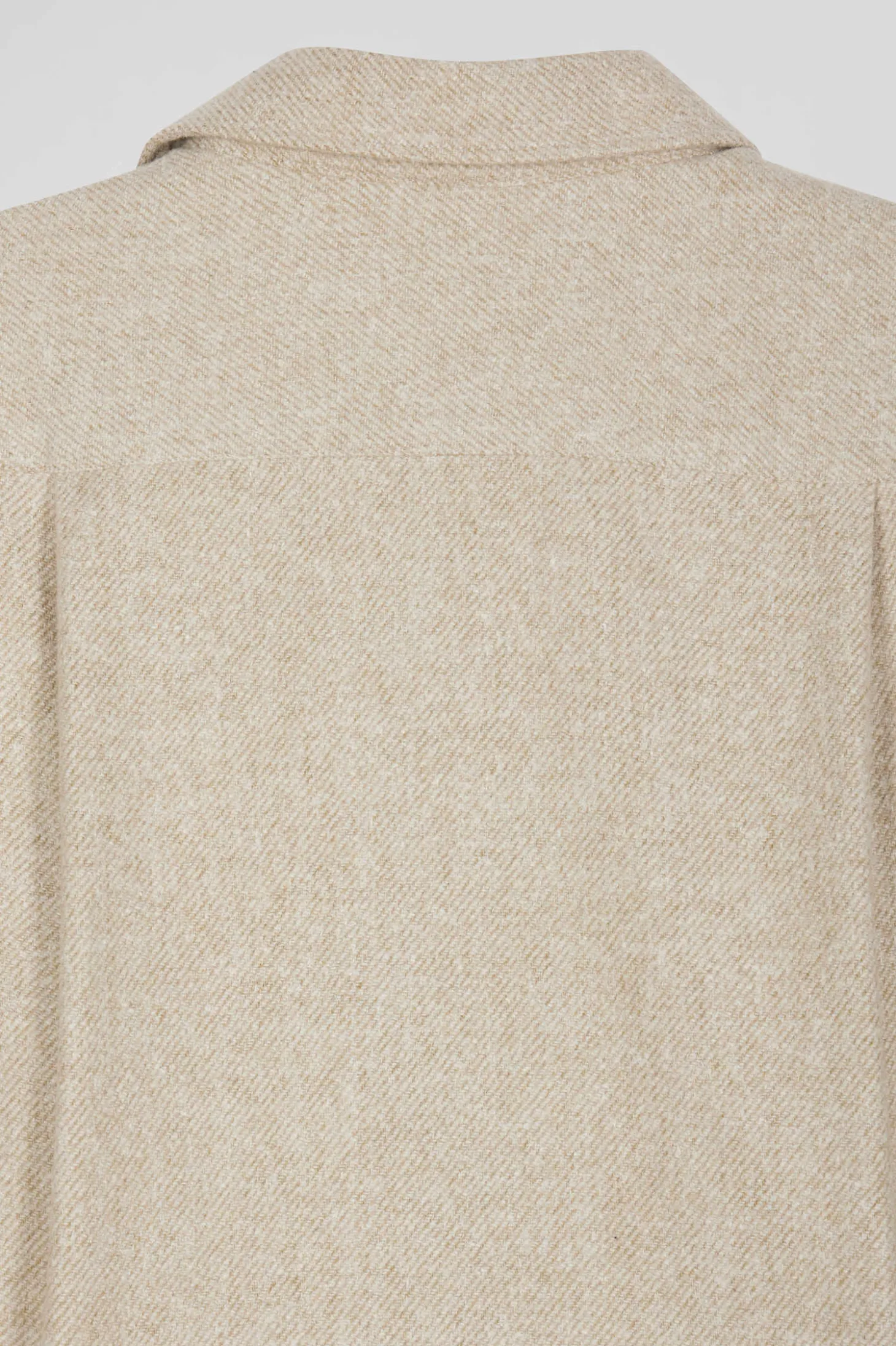 Surchemise en coton mélangé beige