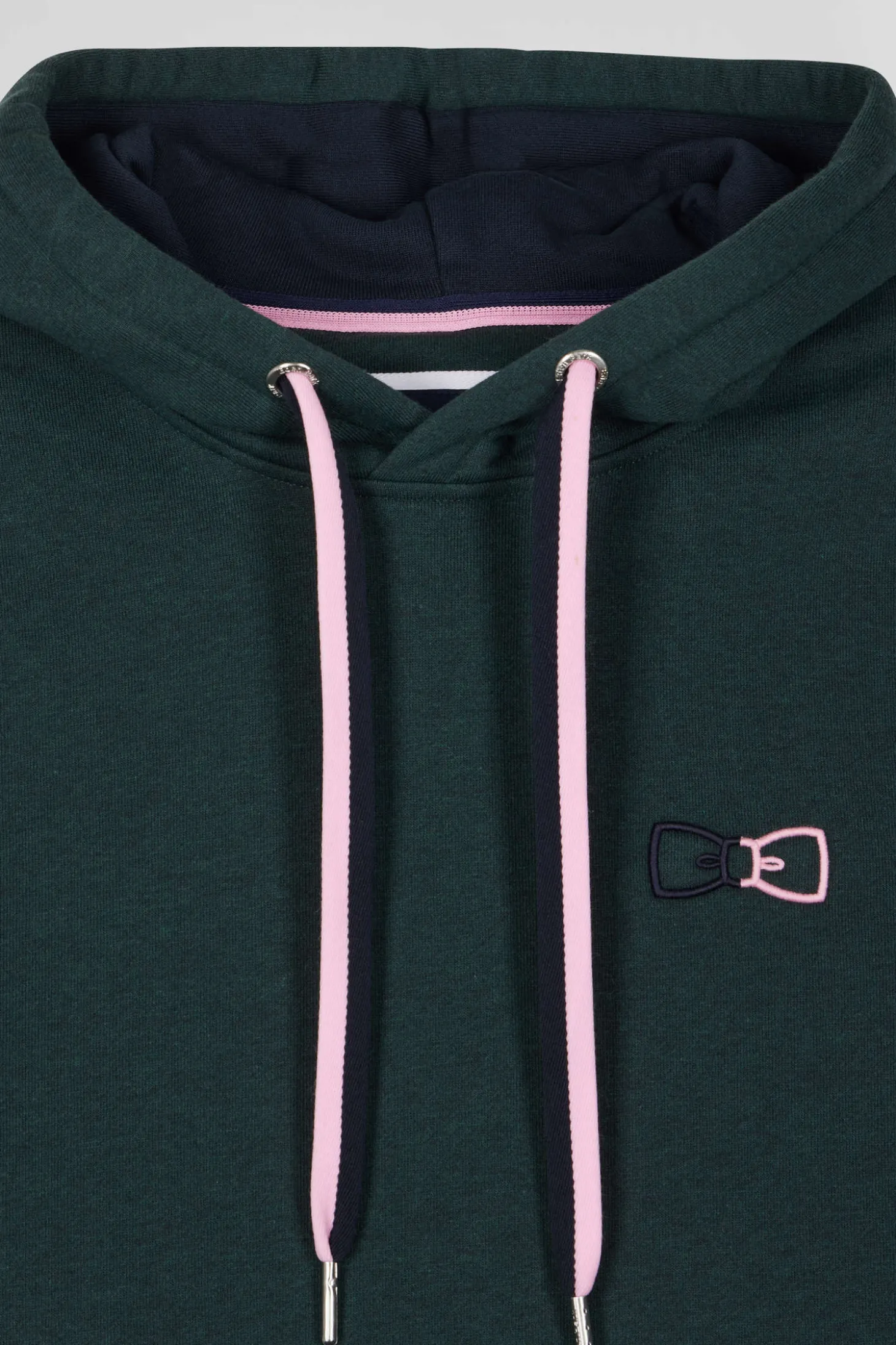 Sweatshirt à capuche en coton vert coupe Relaxed