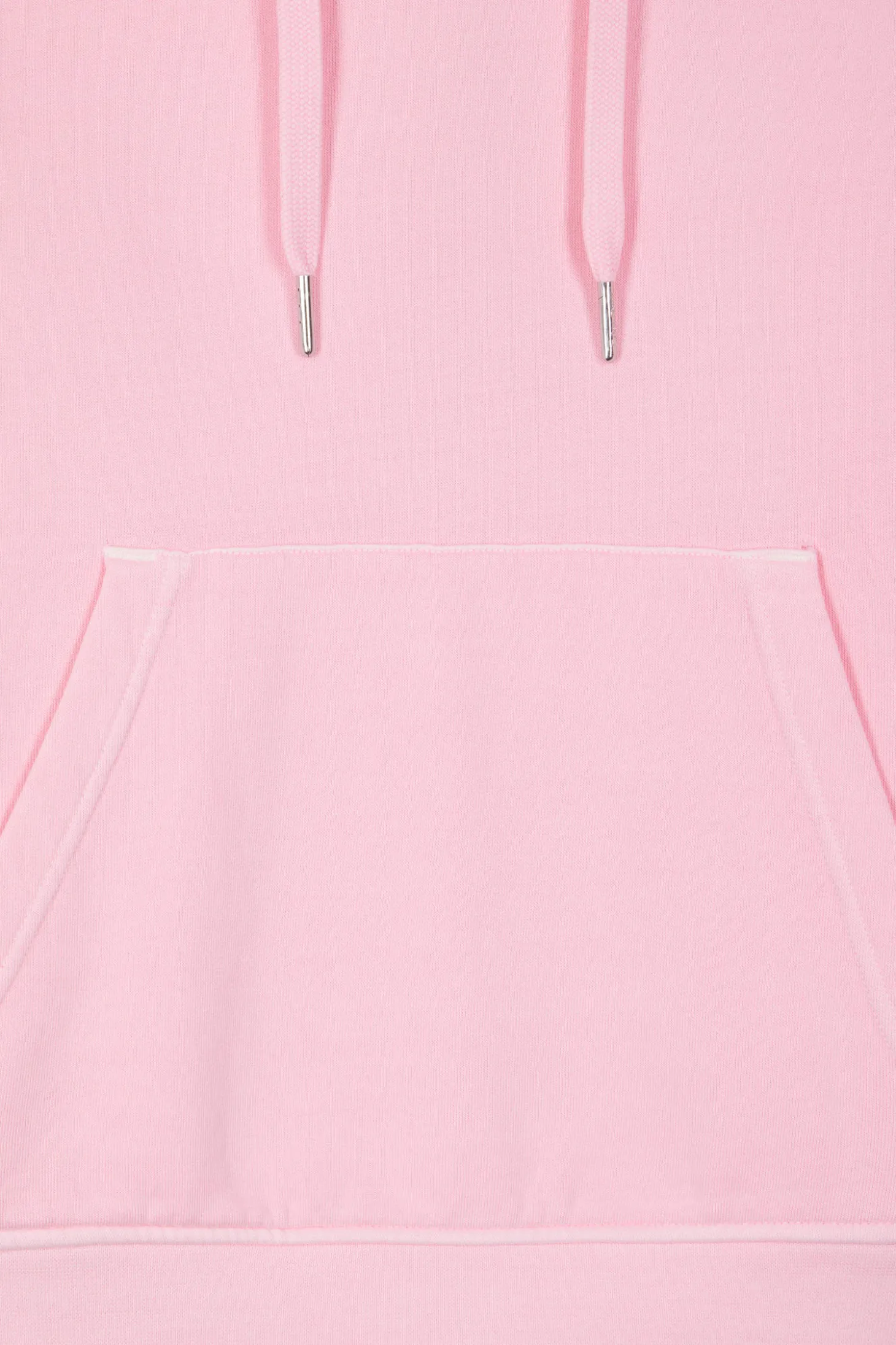 Sweatshirt à capuche unisexe en molleton coton rose surteint coupe Oversized