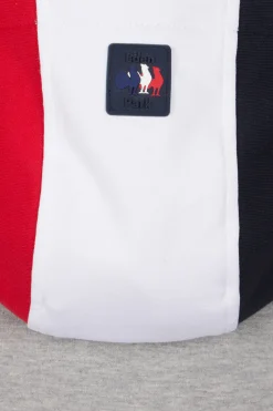 Sweatshirt à capuche zippé XV de France en coton mélangé et parmenture gris coupe Regular