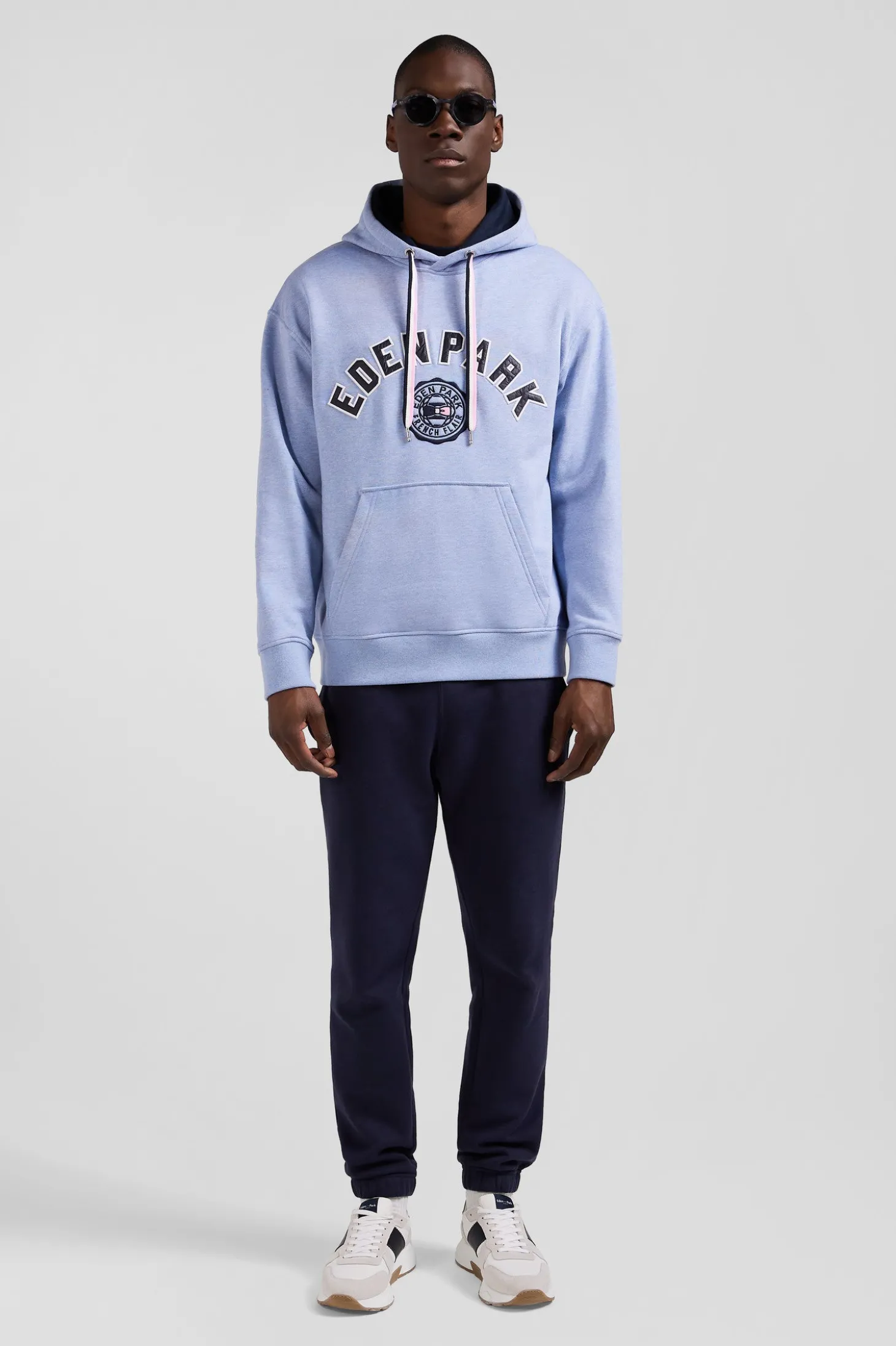 Sweatshirt en coton ciel coupe Oversize
