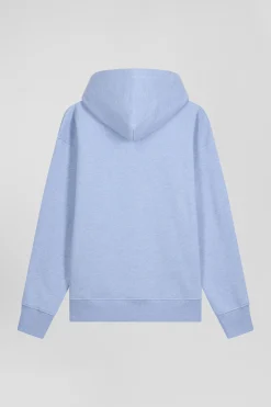 Sweatshirt en coton ciel coupe Oversize