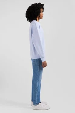 Sweatshirt en molleton coton gratté ciel coupe Relaxed