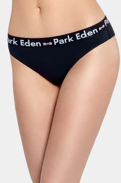 Tanga en jersey de coton stretch bleu marine