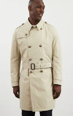 Trench coat déperlant beige