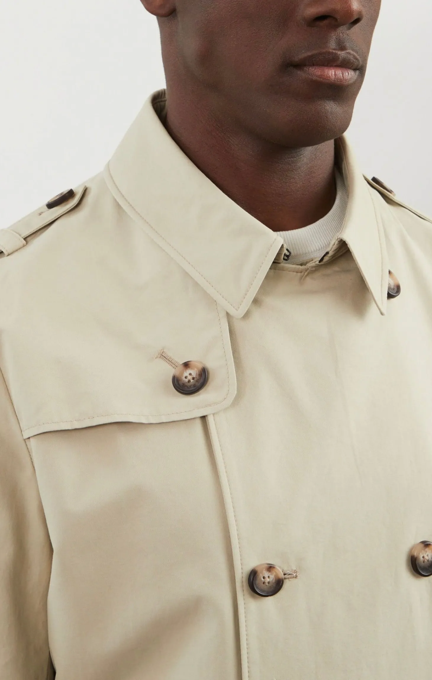 Trench coat déperlant beige