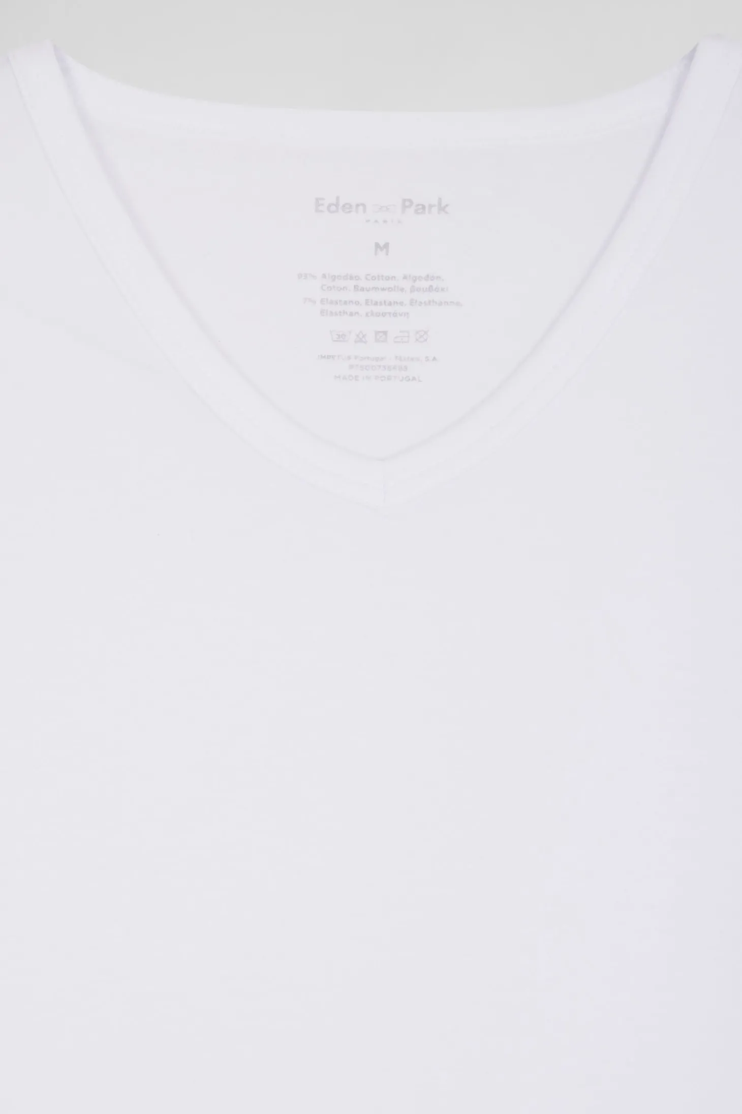 T-shirt en coton stretch blanc
