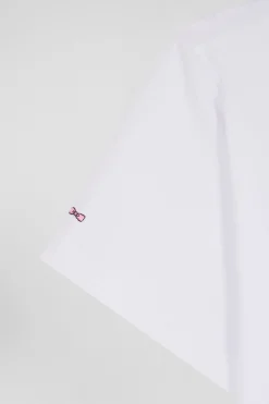 T-shirt en coton stretch blanc