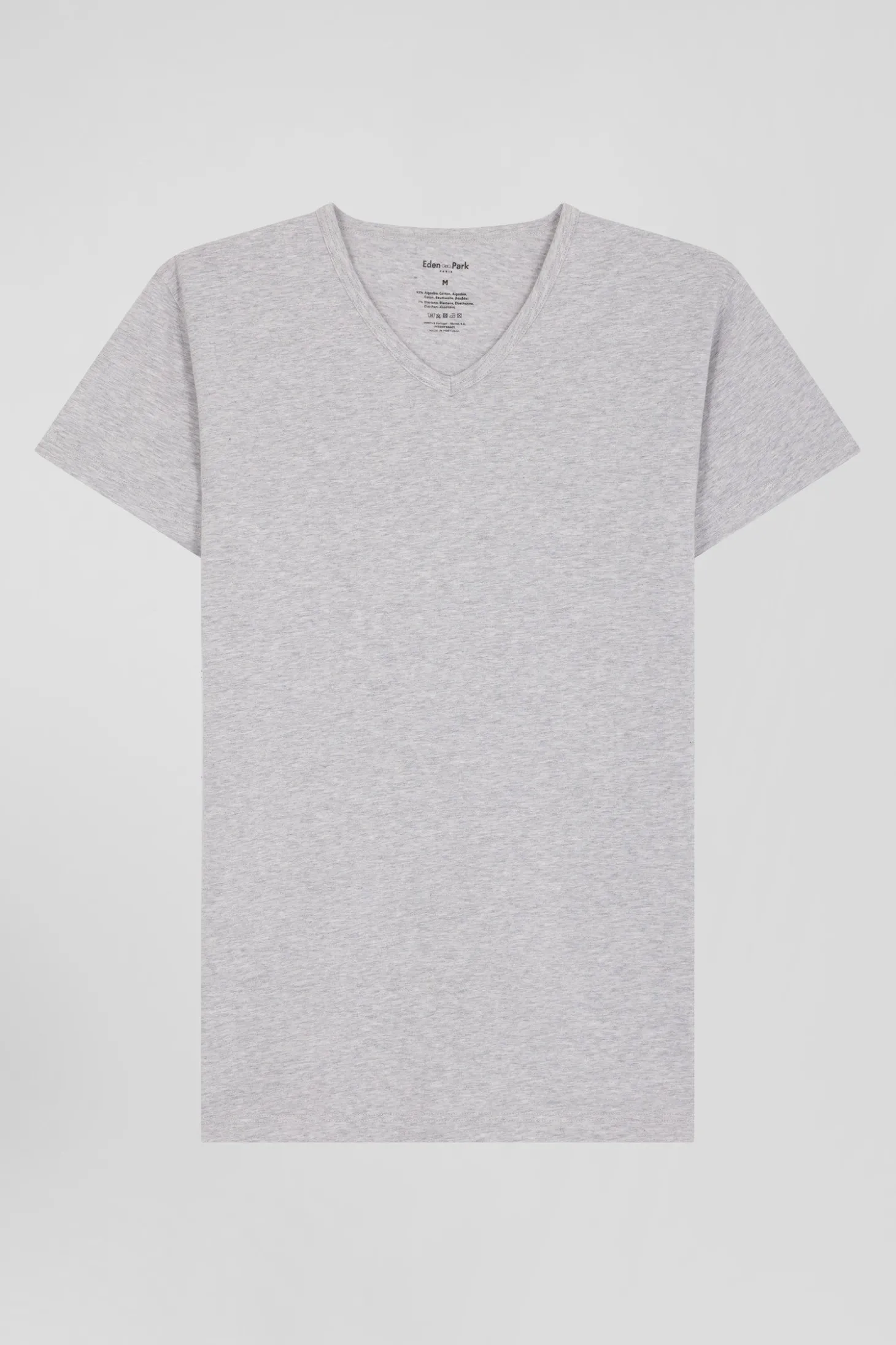T-shirt en coton stretch gris