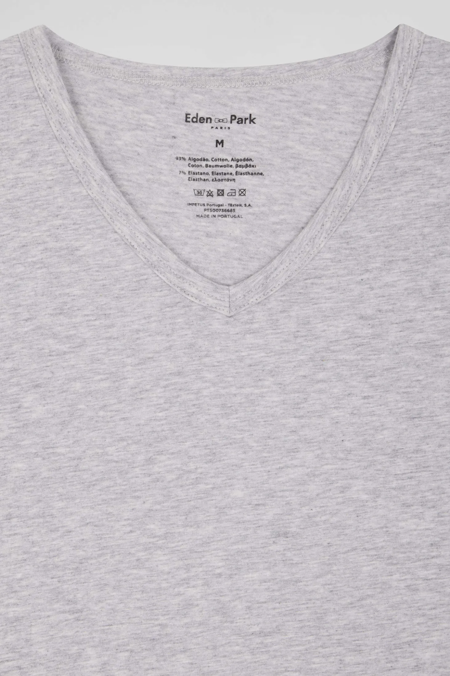 T-shirt en coton stretch gris