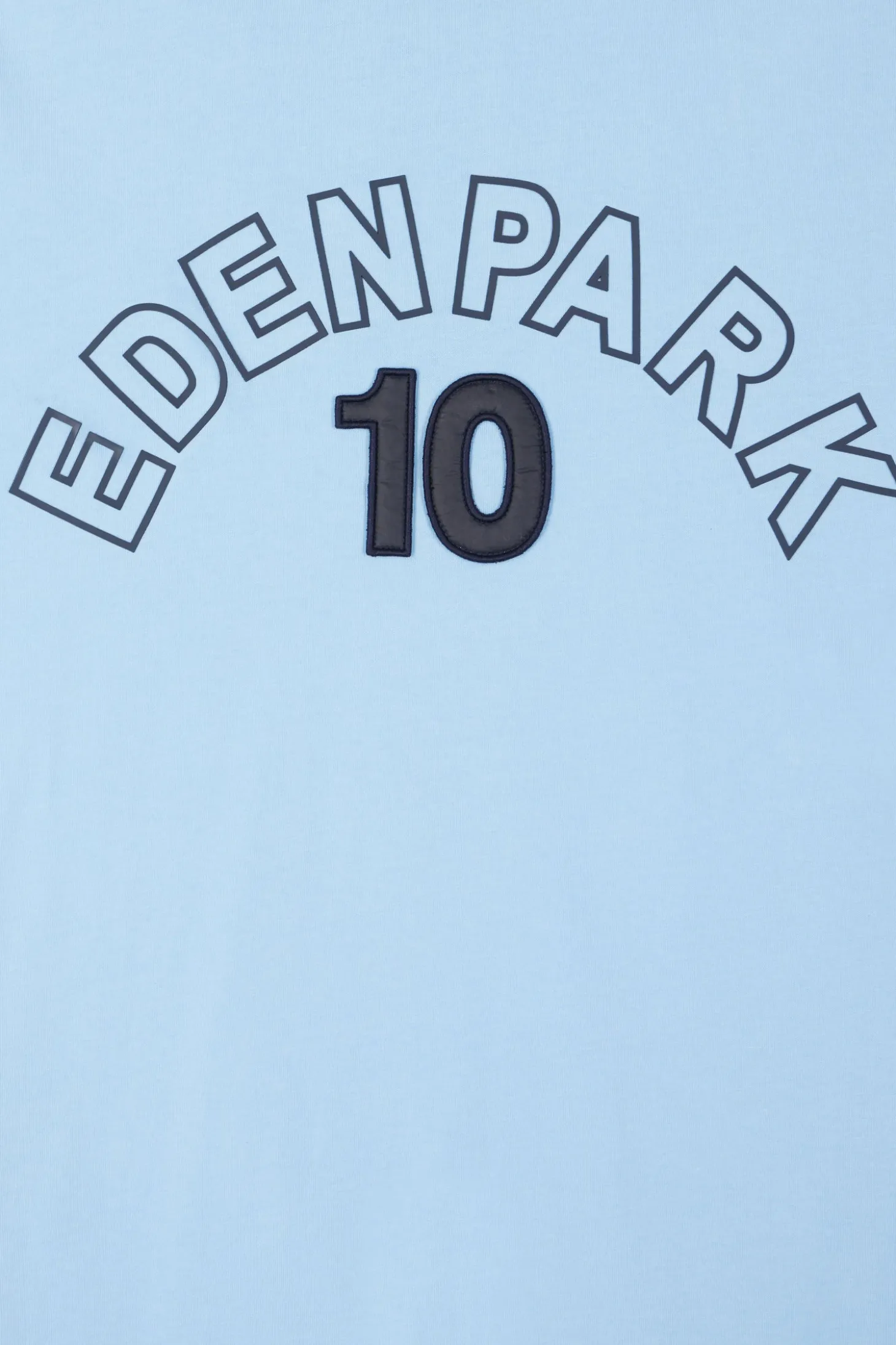 T-shirt manches courtes bicolore en coton ciel Eden Park 10 coupe Relaxed