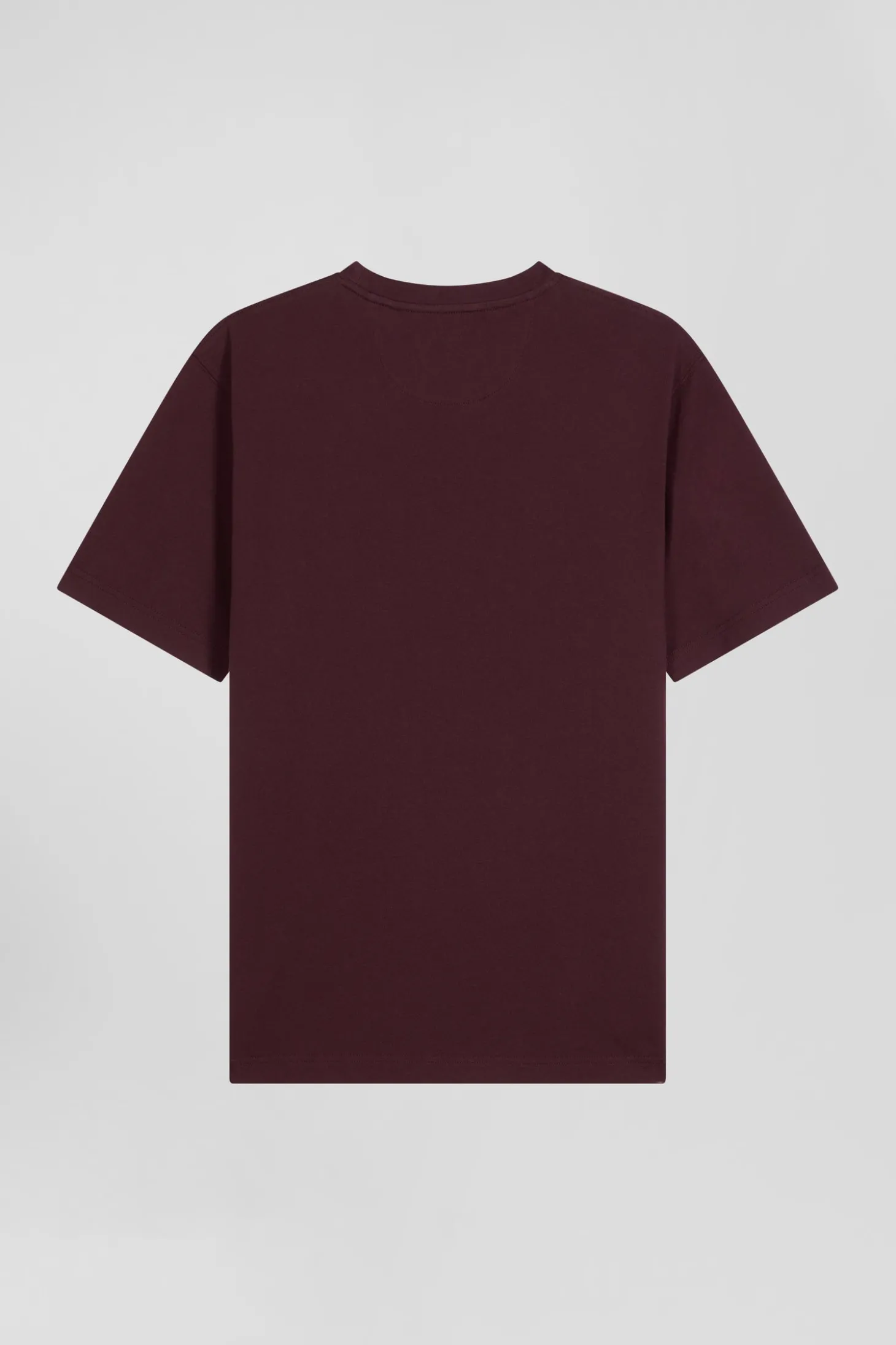 T-shirt manches courtes bordeaux emblème tissu cravate coupe Regular