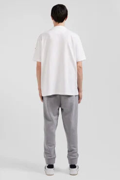 T-shirt manches courtes en coton écru Eden Park French Flair coupe Oversized