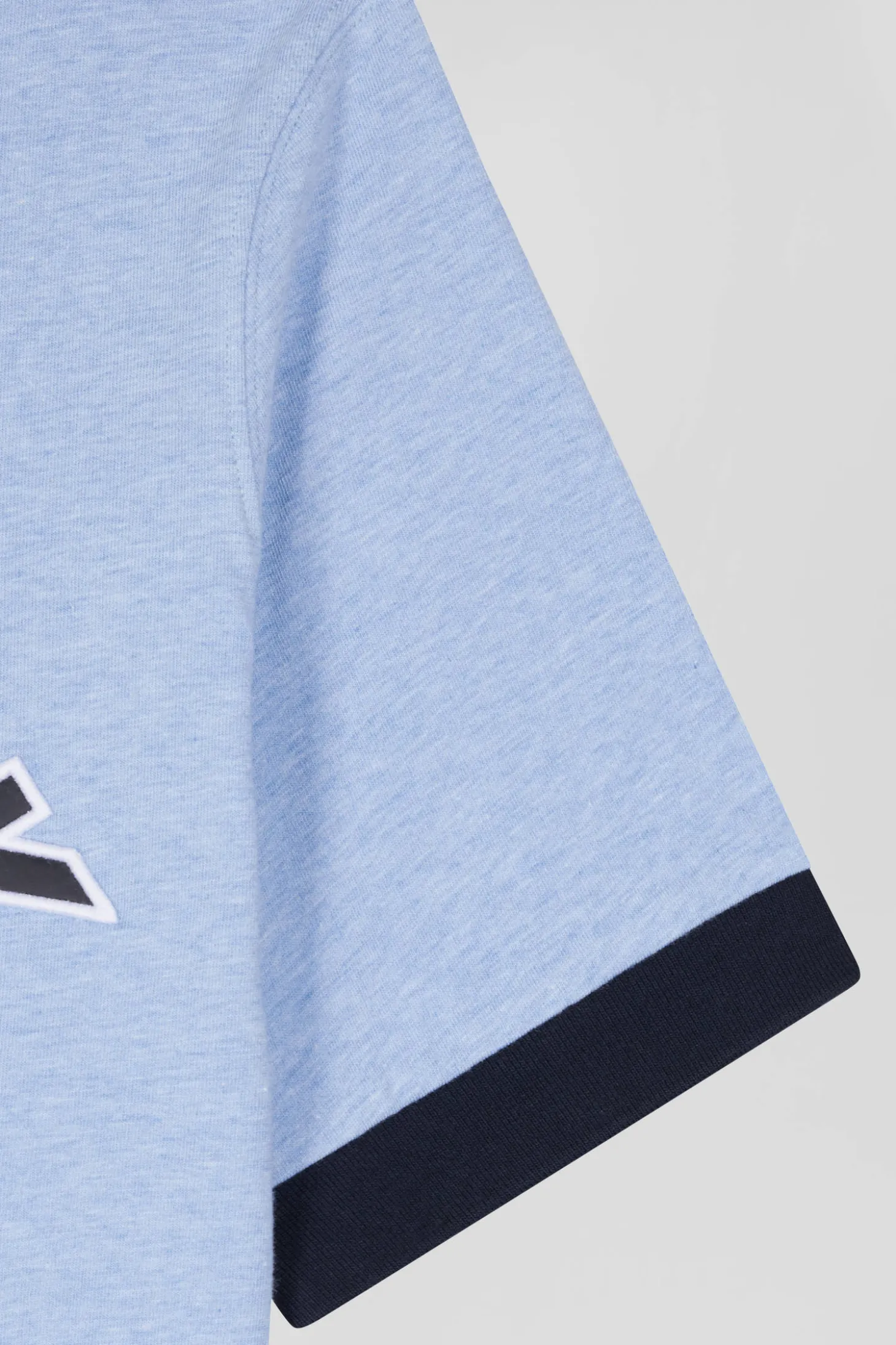 T-shirt manches courtes en coton ciel application Eden Park coupe Oversized