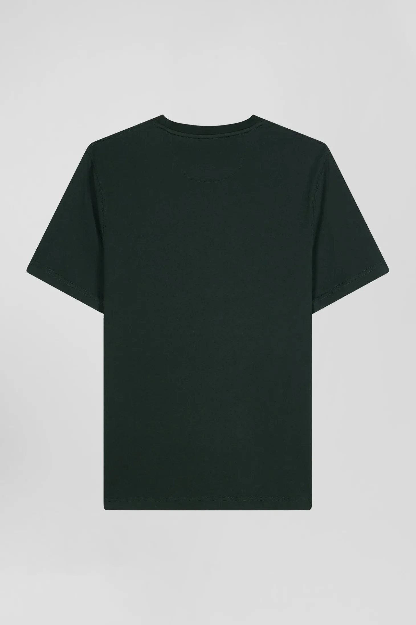 T-shirt manches courtes vert emblème tissu cravate coupe Regular