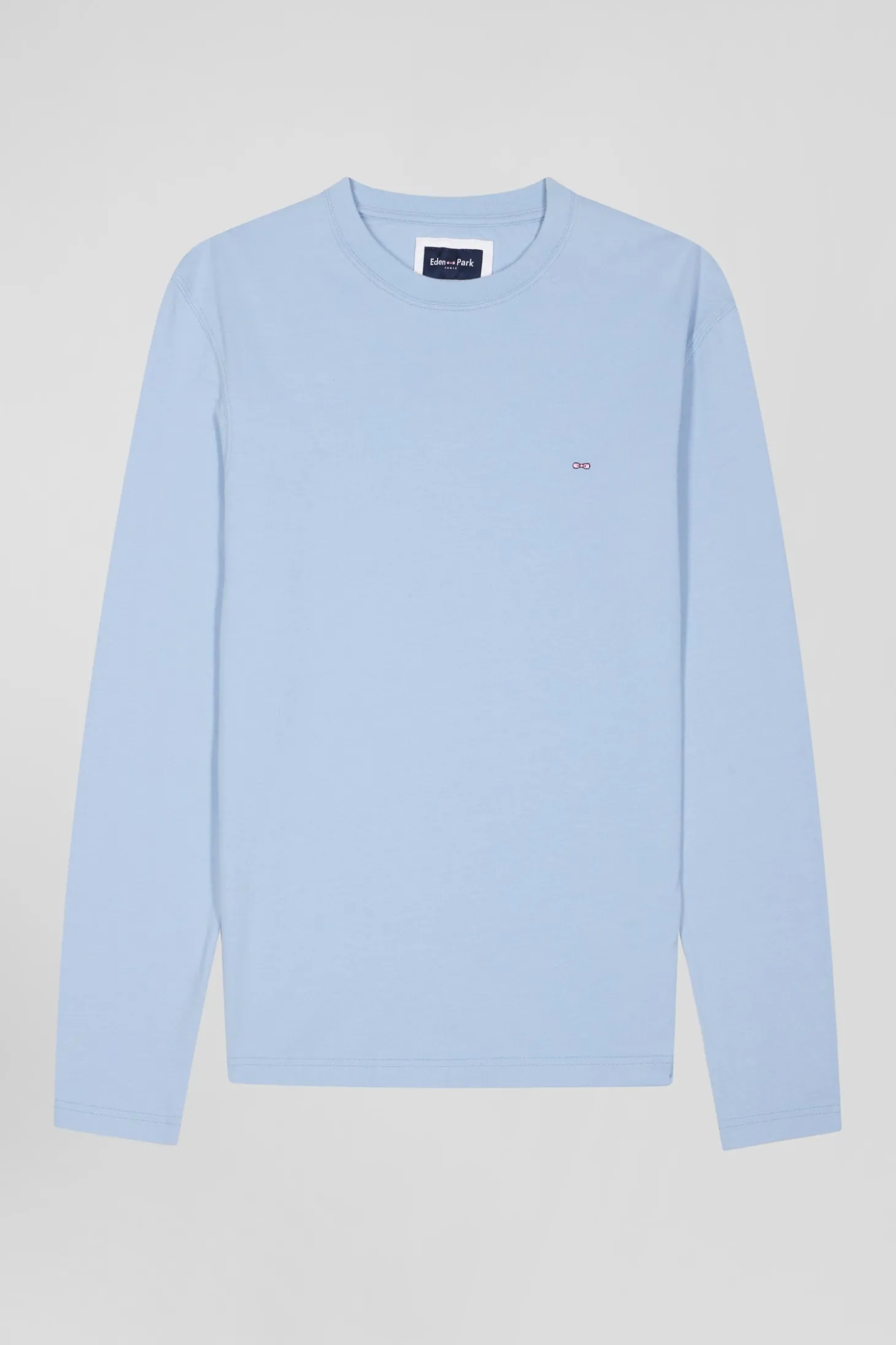 T-shirt manches longues en coton ciel patch dos imprimé fleuri coupe Regular